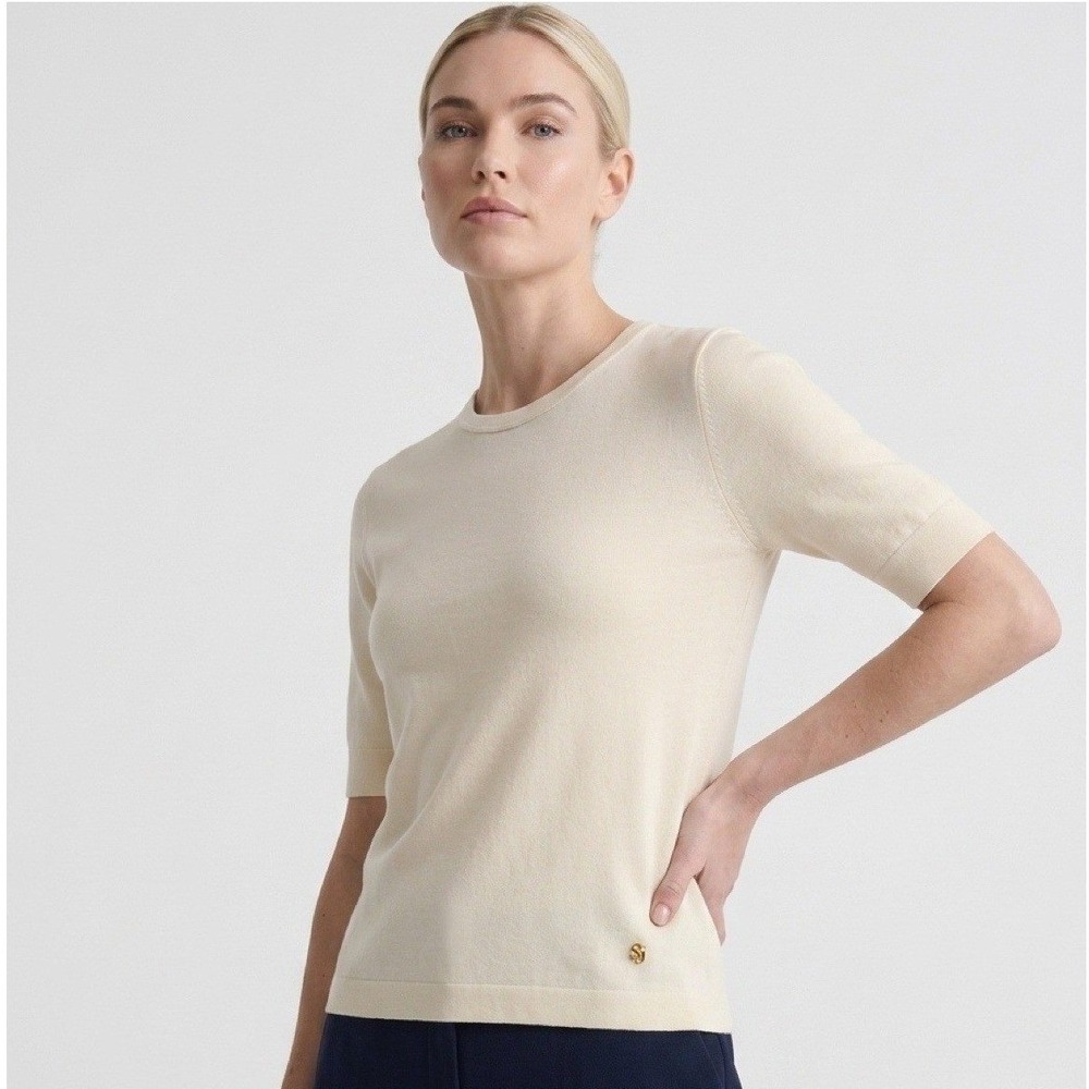 BNWT St. John 2026 Luxury Silk Blend All-Season Sweater, Retail $695